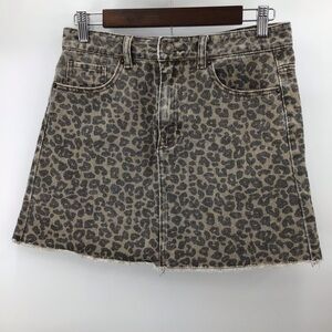 Mud Pie Animal Print Mini Skirt